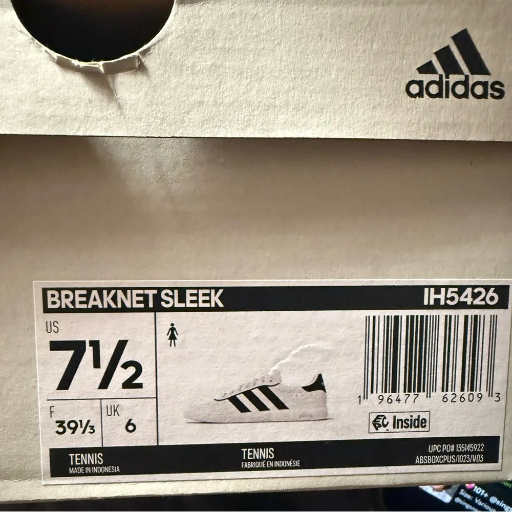 NEW Adidas Classic White and Black Trainers